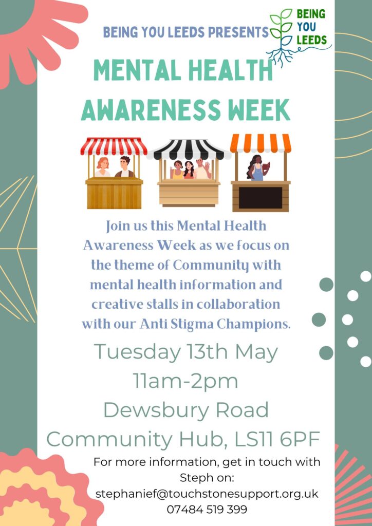 13 May – Being You Leeds Mental Health Awareness Week Community Market Event