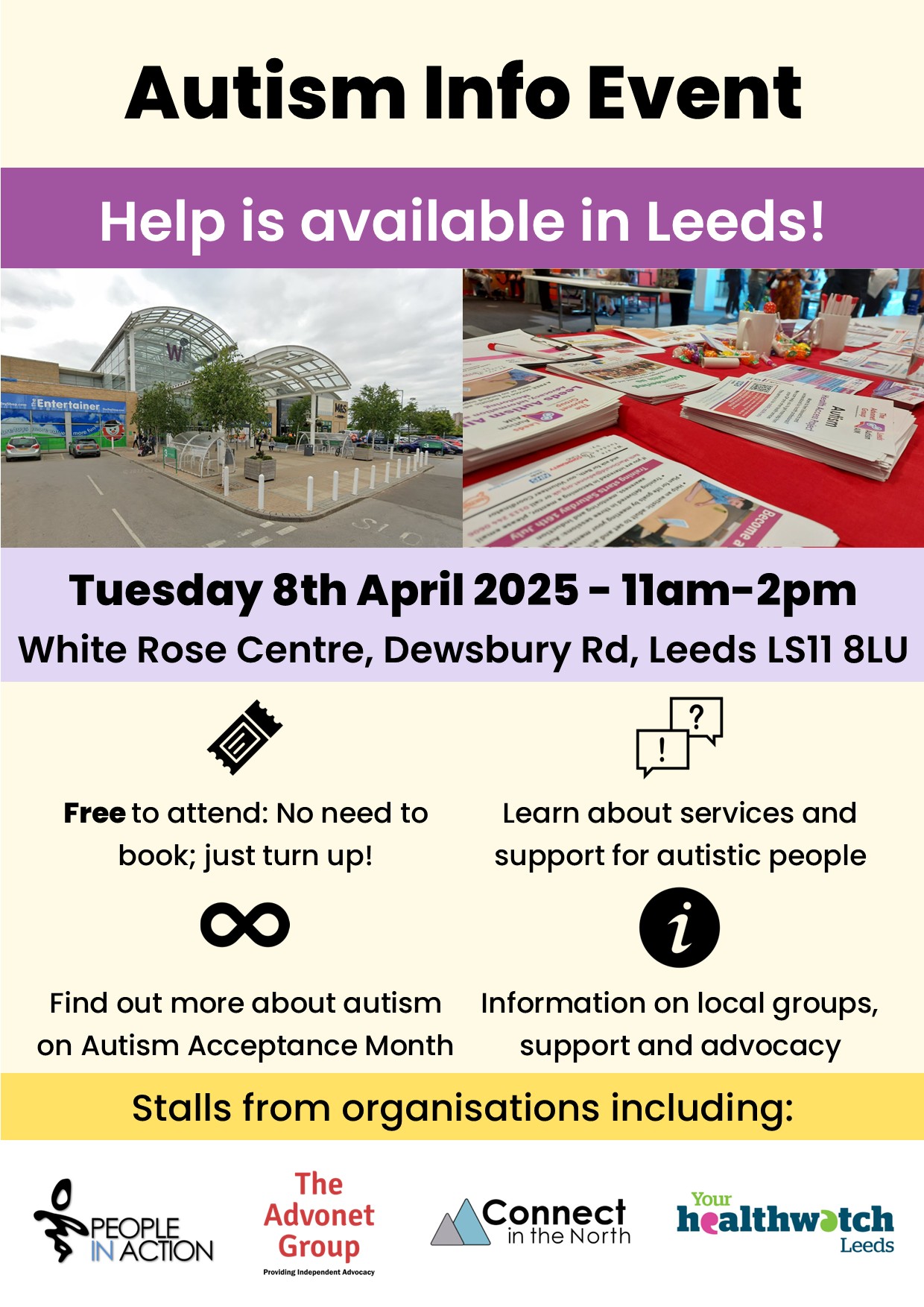 Text in post - image features photos of the white rose centre